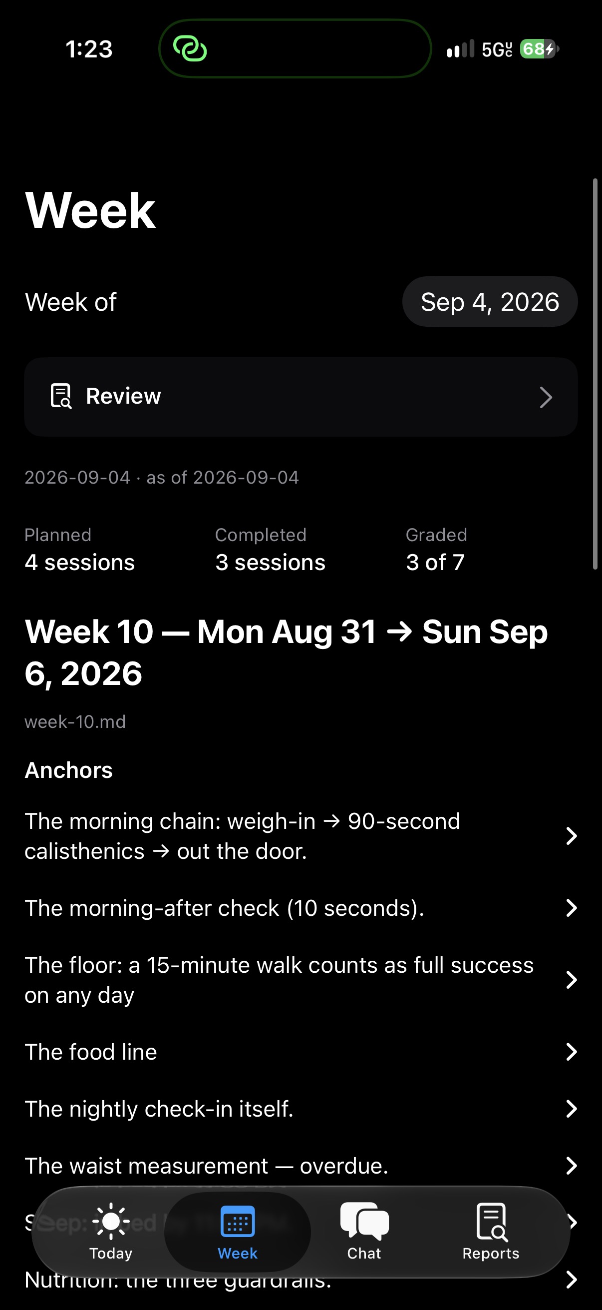 Screenshot of Fitness Analyst AI: Development and Technical Decisions